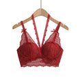 House Of Dasein Lace Neck And Strapless - Dark Red - Xl