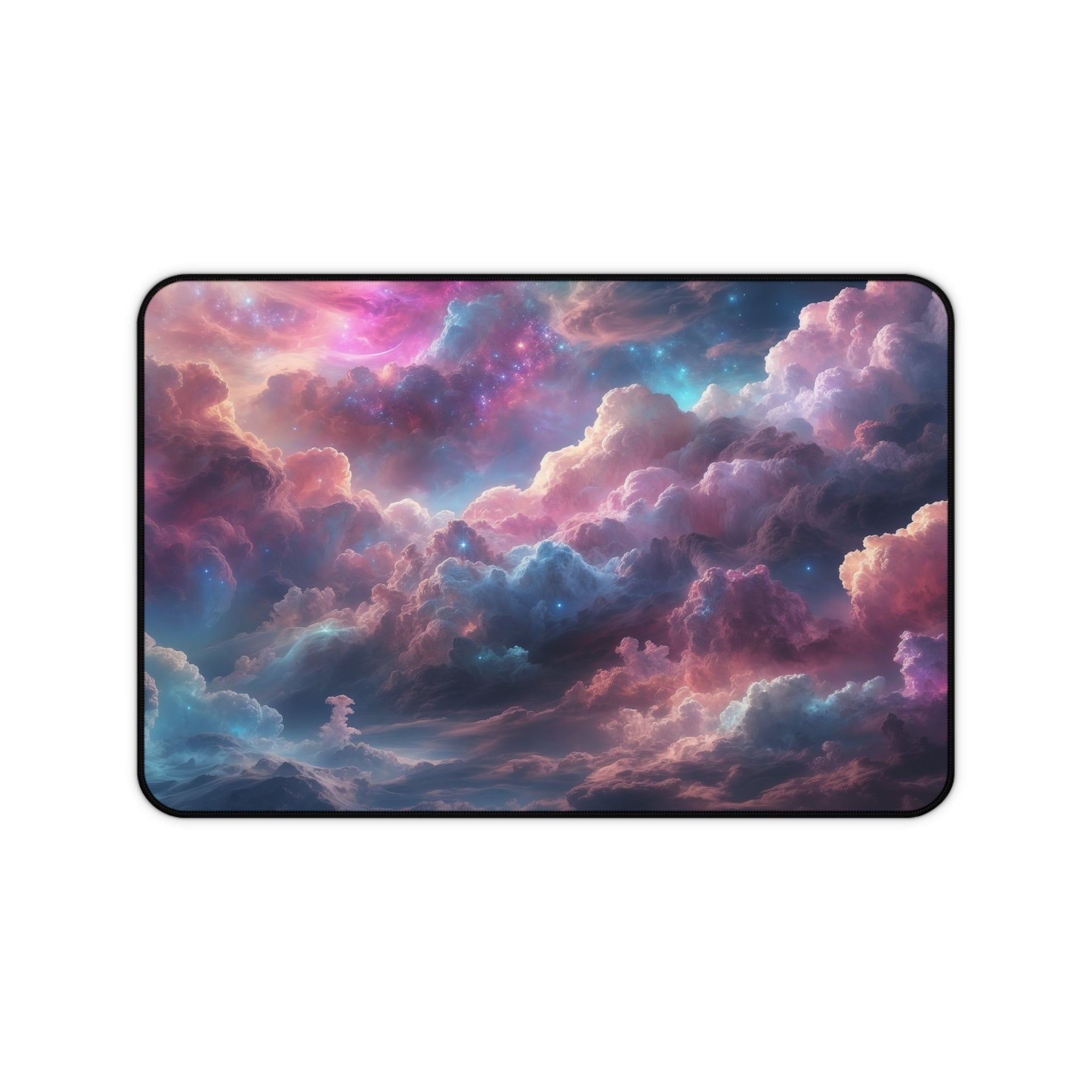 Story Nest Books Celestial Clouds Desk Mat Cosmic Colorful Gamer Fantasy Mouse Pad Home Office Decor Gift For Astronomers Aesthetic Accessories - 12" Ã— 18"