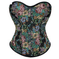 House Of Dasein Floral Print Corselet Plus Size Strapless Corset Top For Women Medium - Xxl