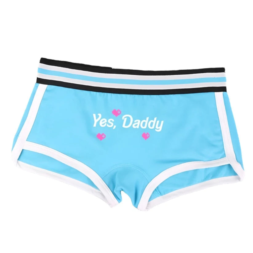 House Of Dasein Yes Daddy Cotton Underwear Boyshorts For Women Comfortable Shorts - Light Blue - L