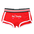 House Of Dasein Yes Daddy Cotton Underwear Boyshorts For Women Comfortable Shorts - Red - M