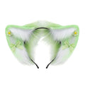 House Of Dasein Women Girls Cartoon Fox Ears Shaped Headband Plush Hair Hoop Cosplay Accessories - Style B-Adult