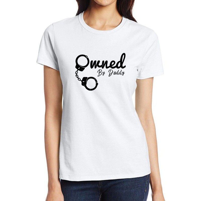 House Of Dasein Owned By Daddy Shirt Bdsm Ddlg Submissive T-Shirts For Fantasy And Fetish Use - White - Xxxl
