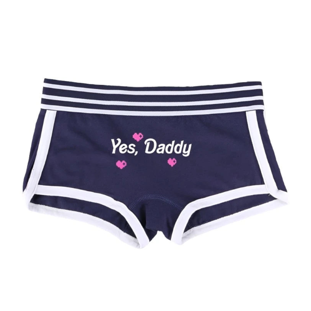 House Of Dasein Yes Daddy Cotton Underwear Boyshorts For Women Comfortable Shorts - Navy Blue - Xxl