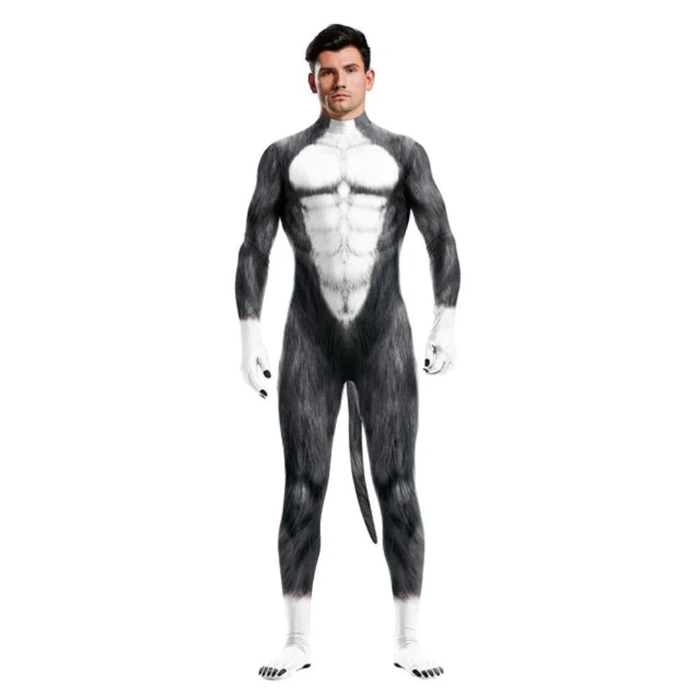 House Of Dasein Halloween Whole Cosplay Costumes Animal Catsuits 3D Printed Jumpsuits Unisex Bodysuit - L - Style 4