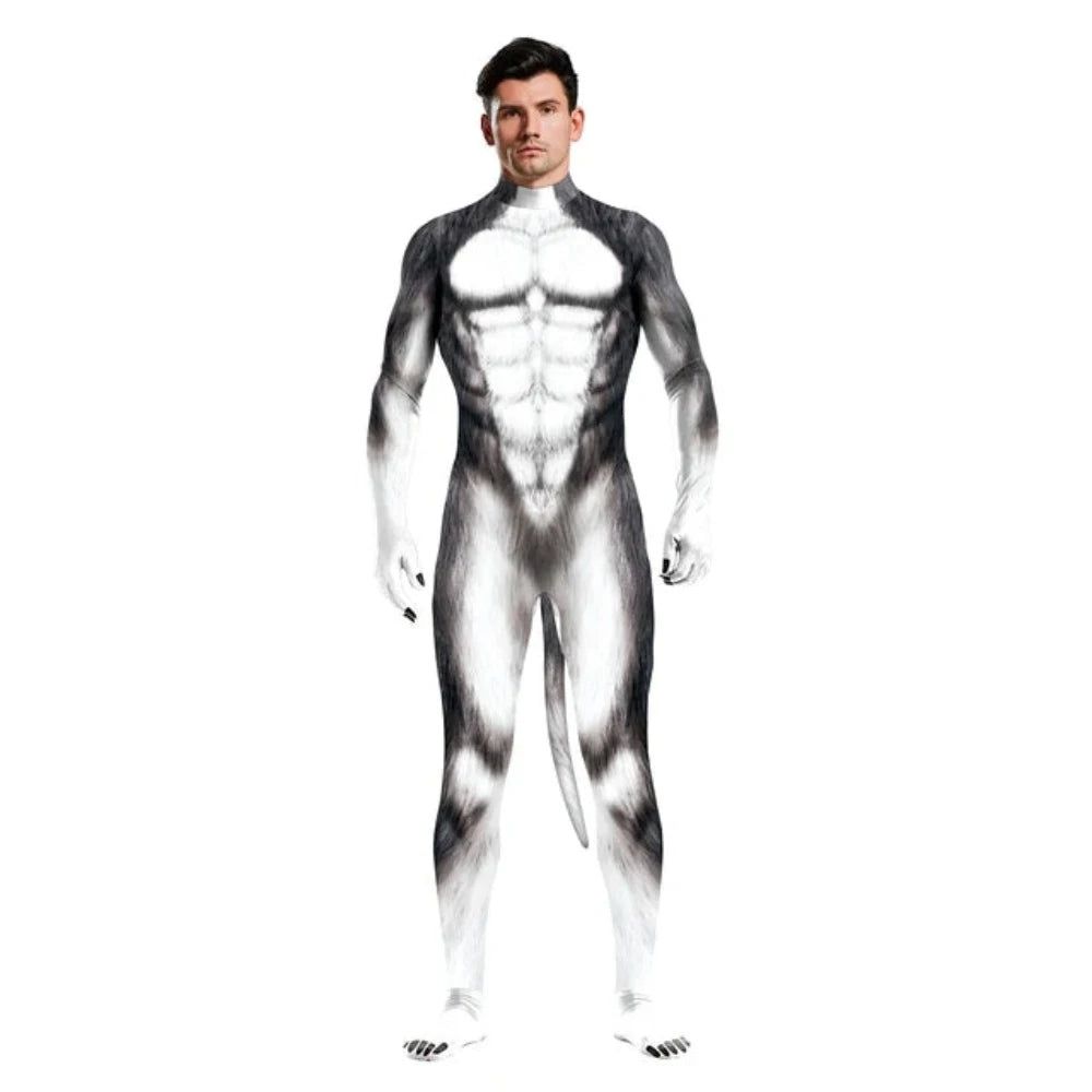 House Of Dasein Halloween Whole Cosplay Costumes Animal Catsuits 3D Printed Jumpsuits Unisex Bodysuit - L - Style 10