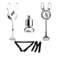 House Of Dasein Strap-Ons Stainless Steel Chastity Cages Inward Pressure Penis Lock Silicone Clit Bdsm Toy - Black Belt