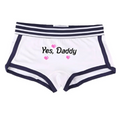 House Of Dasein Yes Daddy Cotton Underwear Boyshorts For Women Comfortable Shorts - White - Xl