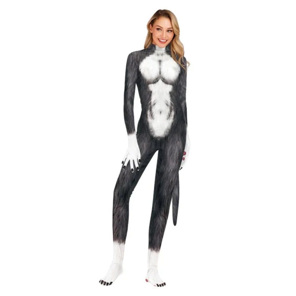 House Of Dasein Halloween Whole Cosplay Costumes Animal Catsuits 3D Printed Jumpsuits Unisex Bodysuit - L - Style 3