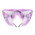 House Of Dasein Women Girls Cartoon Fox Ears Shaped Headband Plush Hair Hoop Cosplay Accessories - Style G-Adult
