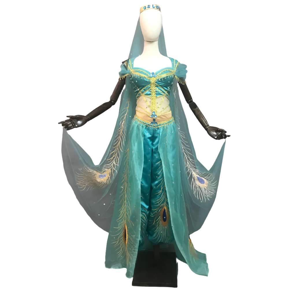 House Of Dasein Aladdin Jasmine Princess Embroidery Cosplay Costume - S