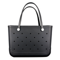 Waterproof Hexagon Mesh Beach Bag - Large Capacity Travel Storage Tote for Swimwear Towel Sunglasses - Black Large 48x34x24cm