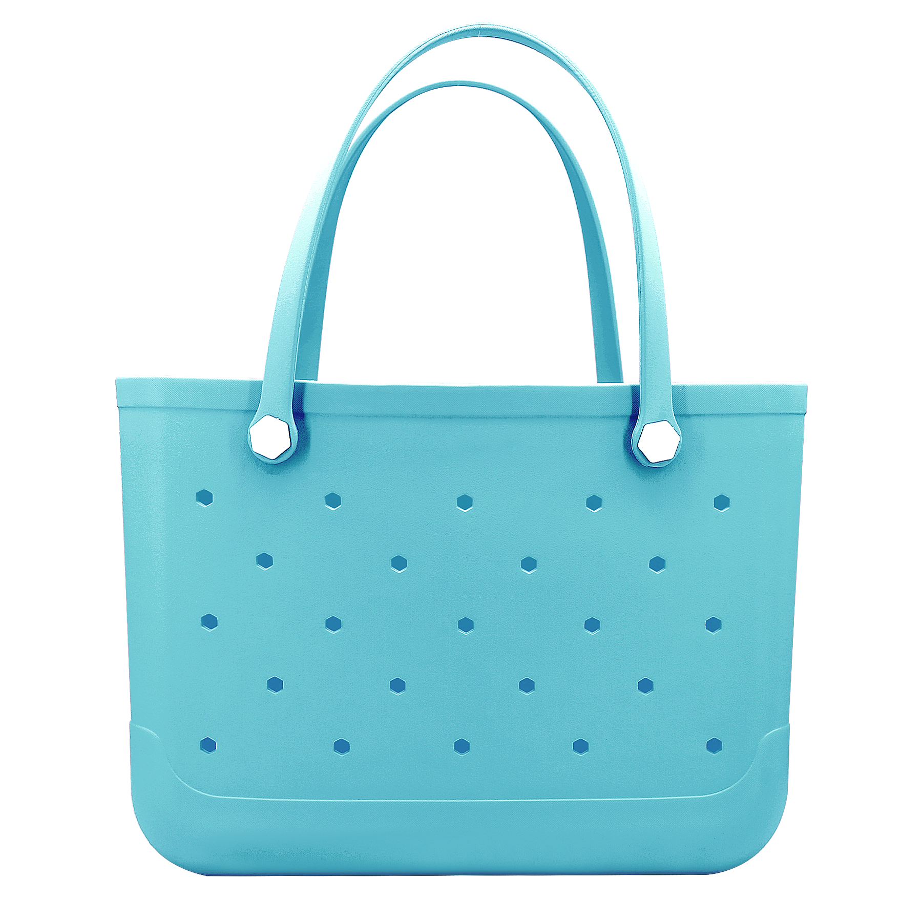 Waterproof Hexagon Mesh Beach Bag - Large Capacity Travel Storage Tote for Swimwear Towel Sunglasses - Light Blue Large 48x34x24cm