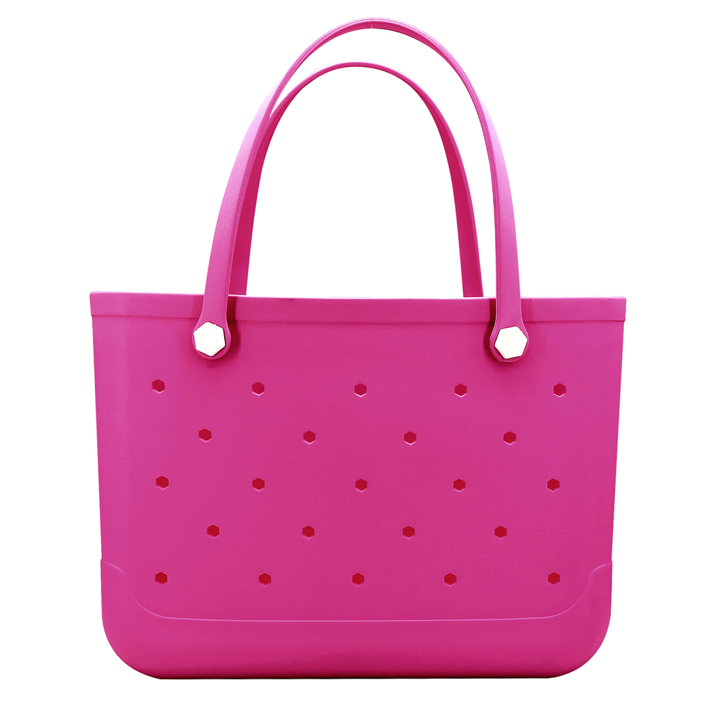 Waterproof Hexagon Mesh Beach Bag - Large Capacity Travel Storage Tote for Swimwear Towel Sunglasses - Rose Red Large 48x34x24cm