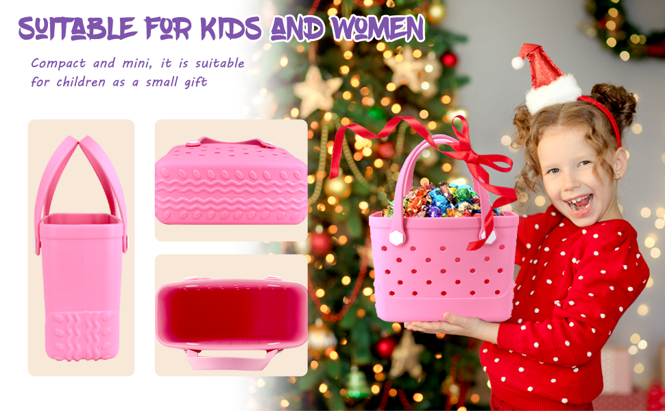 Waterproof Hexagon Mesh Beach Bag - Large Capacity Travel Storage Tote for Swimwear Towel Sunglasses - Pink Small 28x21x11cm