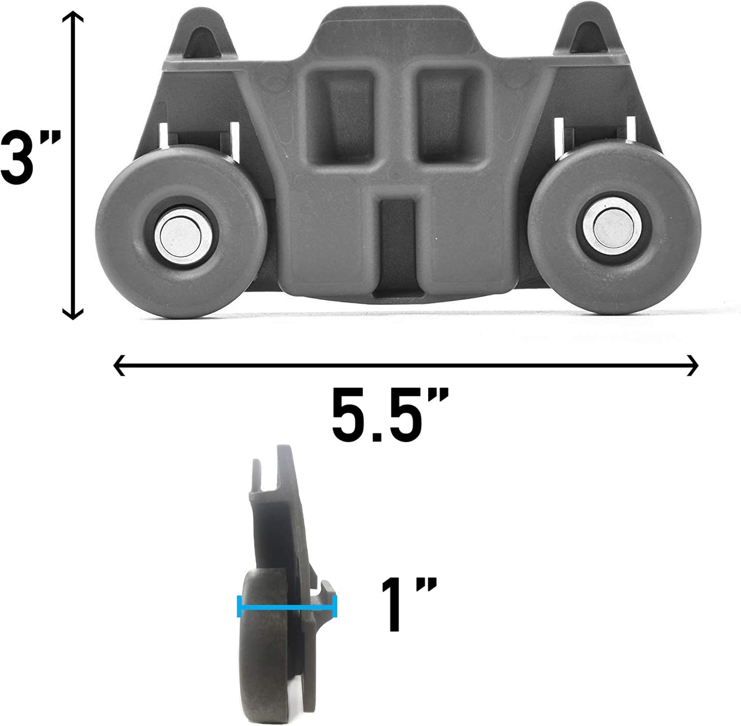 (4-pack) W10195416 NEW UPGRADED Replacement Part for Lower Dishwasher Wheel – Compatible with GE/Whirlpool/Kenmore - AP5983730, W10195416V, W10105417, PS11722152, W10195416VP