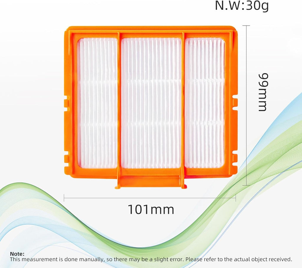 6 Pcs Replacement Pre-Motor Filter Compatible for Shark AV251WAXUS AV2511AE AV2501S AV2501AE RV2610WA UR2500SR UR250BEOUS AI Ultra Vacuum Robots Saver Kit Alternative to Part NO. XPRFRV2500