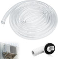 10Ft Portable Air Conditioner Drain Hose, 3/5 Inch Leakproof AC Drain Hose Kit, Universal AC Drain Hose Drain Pipe Replacement with Hose Connector and Clamp, Window Air Conditioner Unit Parts