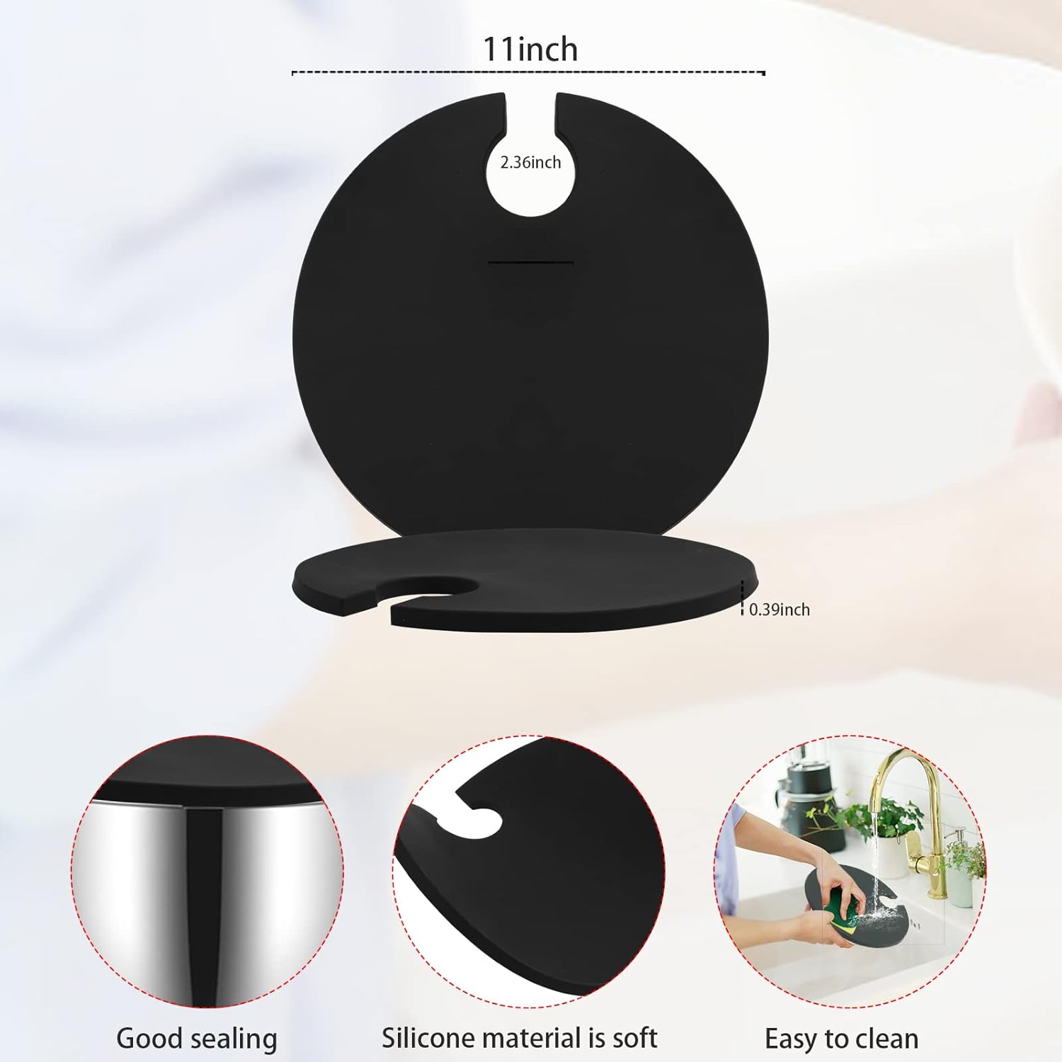 Sous vacuum and Vide Lid Cooking Sous vacuum and Vide Cooker Fits Up to 10.5" Pot, Prevent Water Evaporation and Retain Flavor for Stock (black)