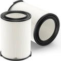 2-pack Standard Wet/dry Vac VF4000 Replacement Filter, Compatible with RIDGID Vacs 5-20 Galls Vacuum Cleaner