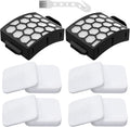 LA502, LA322, LA702 Filters Compatible with Shark Rotator Navigator Lift-Away ADV DuoClean PowerFins Upright Vacuum Model LA502, LA322, LA301, LA300, LA455, LA702, LA360, 2 HEPA+4 Foam+4 Felt Filters
