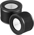 2 Pack HEPA Replacement Filter, Compatible with TaoTrics TT-AP001 and VAVA VA-EE014, 3-in-1 HEPA and Activated Carb Filter