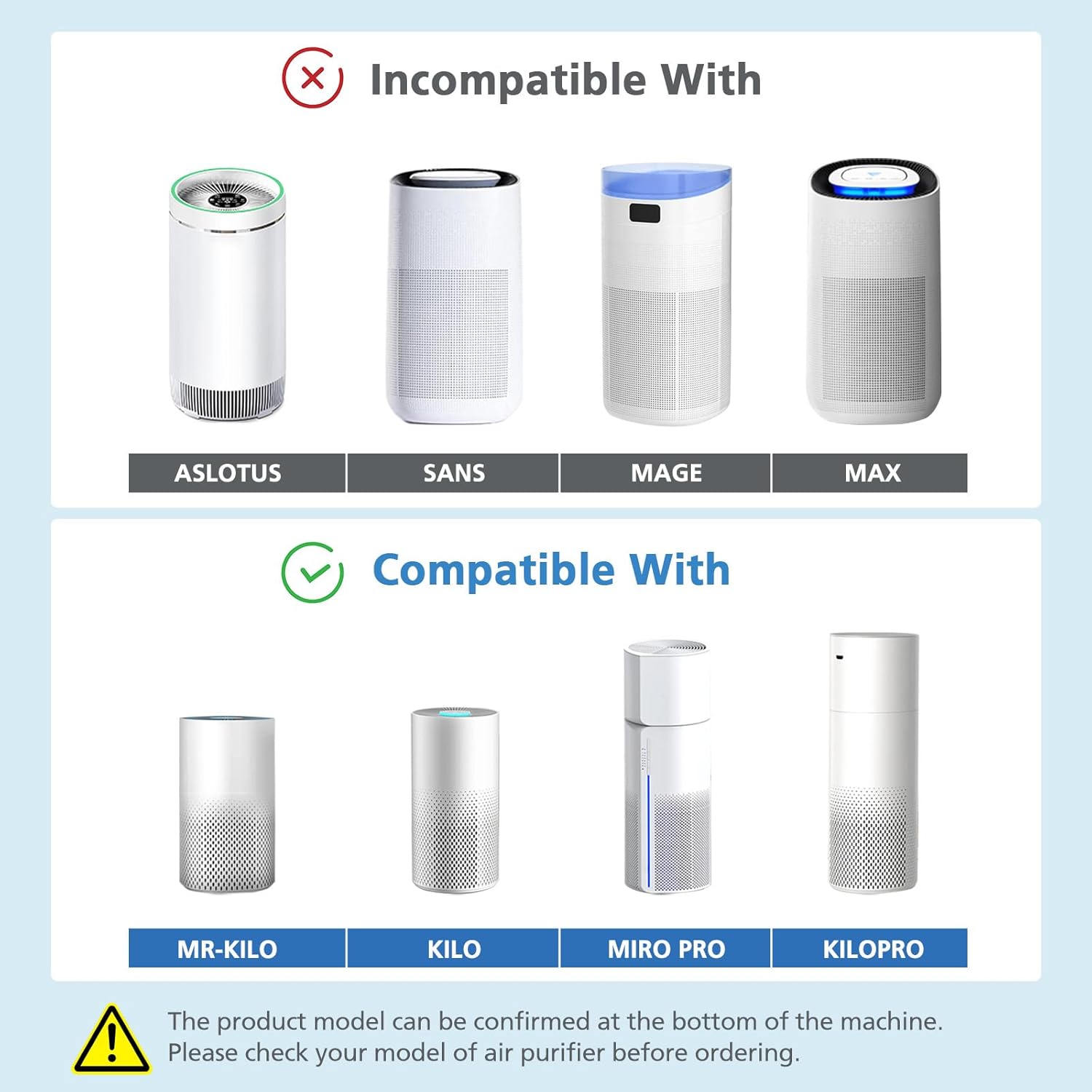 True HEPA KILO Filter For Afloia KILO, KILOPLUS, KILOPRO, MIRO, MIRO PRO and for MORENTO MR-Kilo, Kalo Air Purifier, 360° 3-Stage Filtrati for Home Bedroom Large Room Odor Dust Pollen Smoke, 2 Pack