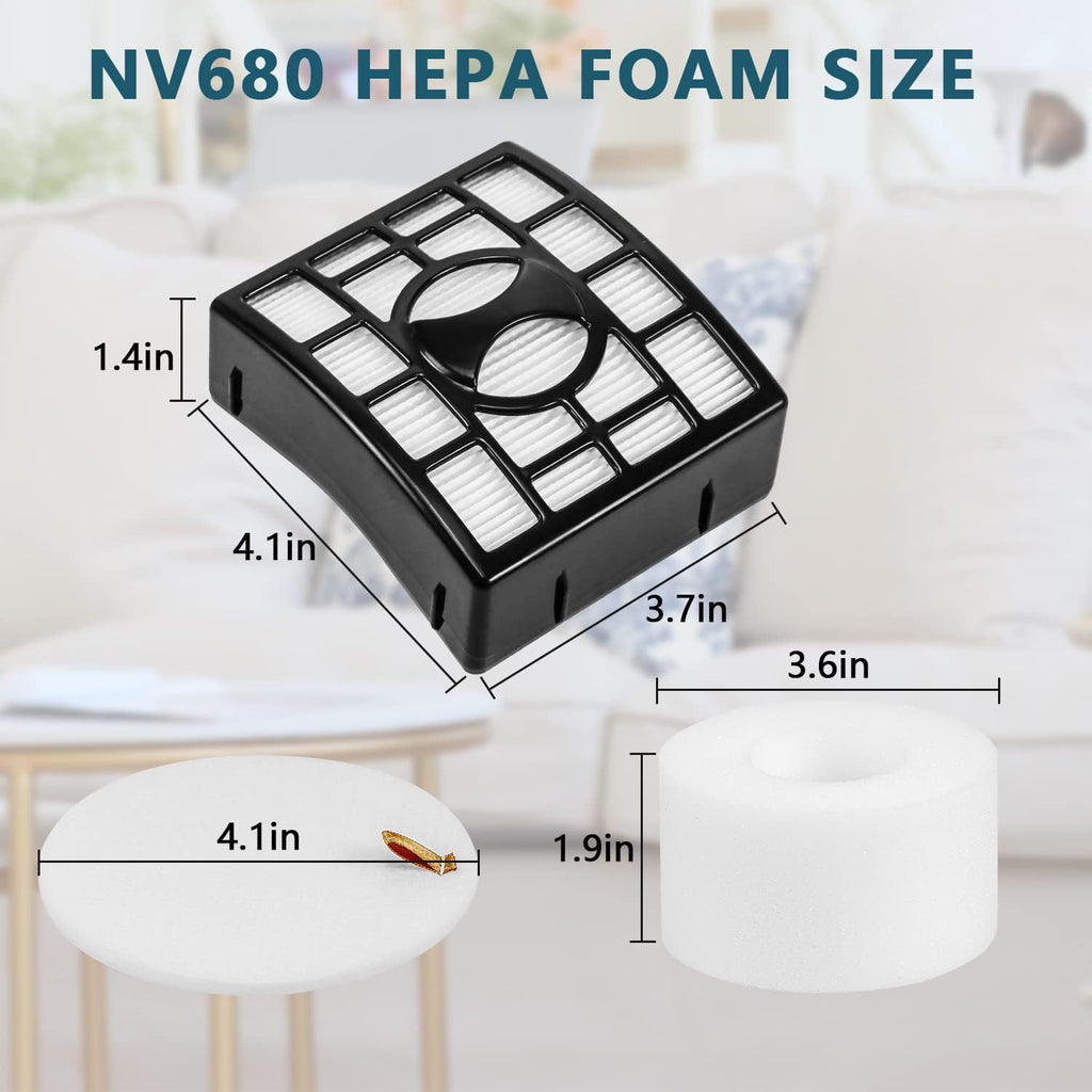 NV680 Filter Shar-k Rotator DuoClean Powered Lift Away Speed Vacuum NV681, NV682, NV683, NV800, NV801, NV803, UV810, Replaces Part XHF680 & XFF680