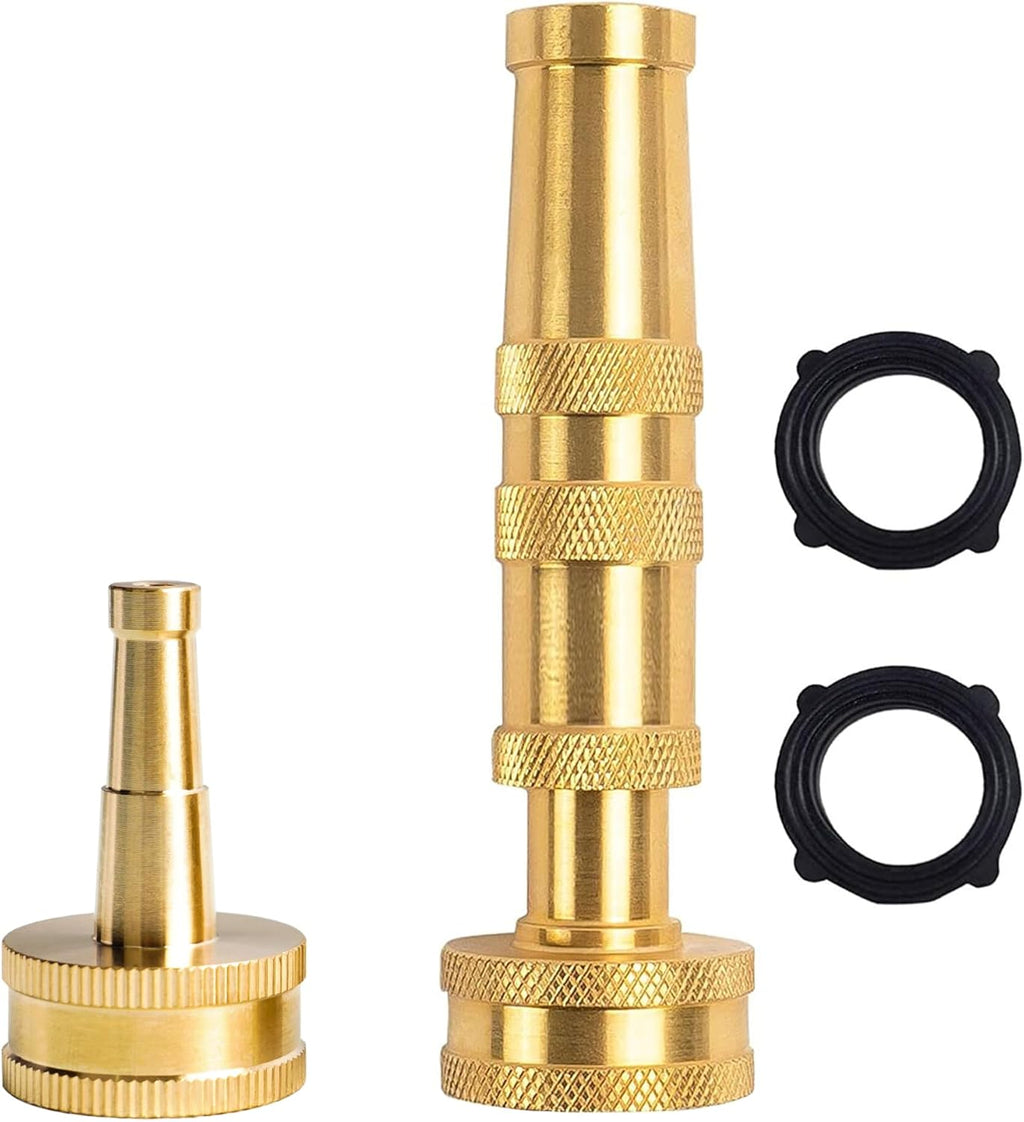 Garden Hose Protector + 4" Twist Hose Nozzle, 2" Jet Sweeper Nozzle