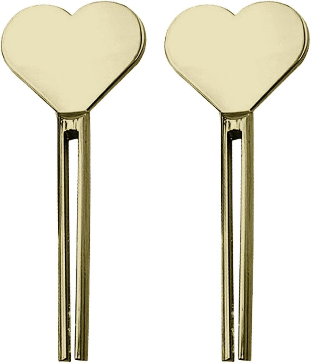 2pcs Metal Tube Squeezer Key,Stainless Steel Toothpaste Roller，Creams Tube Wringer,Efficient Toothpaste Saver,Toothpaste Roller Tube Key for Paint, Cosmetics and Hair Dye (Gold)