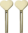 2pcs Metal Tube Squeezer Key,Stainless Steel Toothpaste Roller，Creams Tube Wringer,Efficient Toothpaste Saver,Toothpaste Roller Tube Key for Paint, Cosmetics and Hair Dye (Gold)