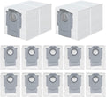 12 Pack Dust Bags for Roborock Q Revo/Qrevo S/Slim/Qrevo Pro/Qrevo MaxV/Qrevo Master/Qrevo Plus/Qrevo Curv, S8 Max/S8 MaxV Ultra, Saros 10R/10 Vacuum Disposable Dust Bags Replacement-3L