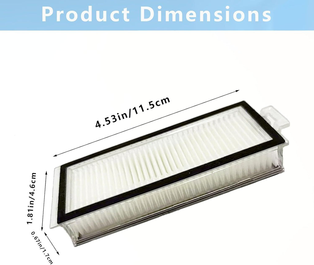 Vacuum Filter Replacement Compatible with Xiaomi Roborock Q7 Q7+ Q7 Max Q7 Max+ Q5 Pro and Q5 Pro+ Robot Vacuum Cleaner (Not Fit for Q5 Q5+ S8 Pro Ultra S8+ S8)