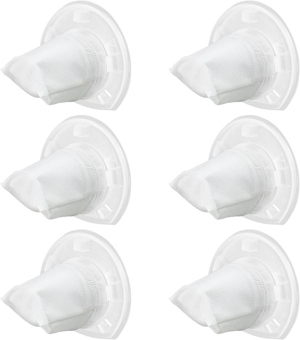6 Pack VF110 Vacuum Filter Replacement Compatible with Black & Decker CHV1410L CHV961 DV7210F Handheld Vacuum, Washable Reusable Dust Filter