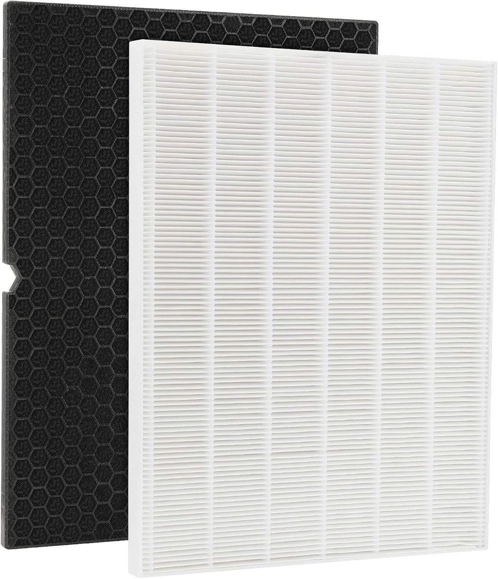 116130 Filter H HEPA Replacement Compatible with Winix 5500-2 Plasmawave Air Purifier and Winix AM80 Air Purifier - 2 HEPA and 2 Activated Carbon Filters Combo Pack