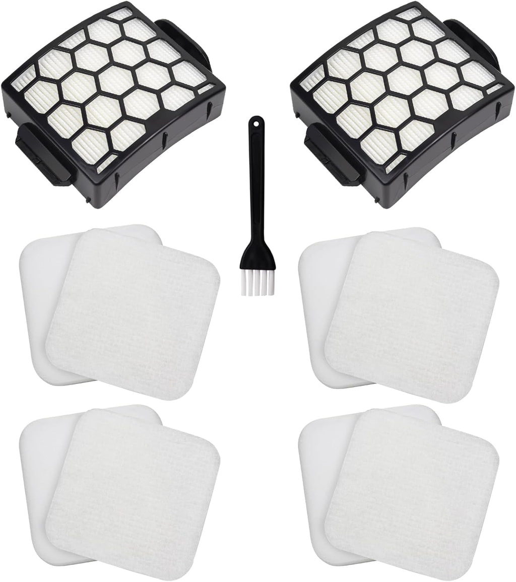 Filter Replacement for Shark LA300 LA301 LA322 LA351 LA500 LA502 LA555 LA360 LA362 LA401 LA455 LA702 Rotator Lift-Away ADV DuoClean PowerFins Upright Vacuum, Part XFFK320 & XHF320 2 HEPA 4 Foam