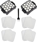 Filter Replacement for Shark LA300 LA301 LA322 LA351 LA500 LA502 LA555 LA360 LA362 LA401 LA455 LA702 Rotator Lift-Away ADV DuoClean PowerFins Upright Vacuum, Part XFFK320 & XHF320 2 HEPA 4 Foam