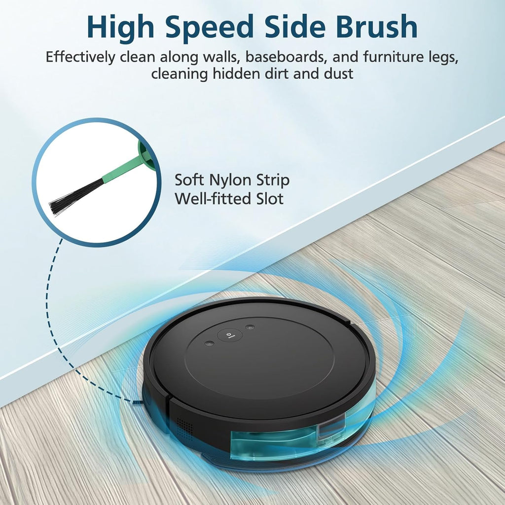 Y0140 Replacement Parts Accessories Compatible with iRobot Roomba 104/105 Vac & Combo, Y0140, Q0120, Y0110, Q011, Q0520 Robot Vacuum, 1 Roller Brush, 4 Hepa Filters, 4 Side Brush, 1 Cleaning Brushes