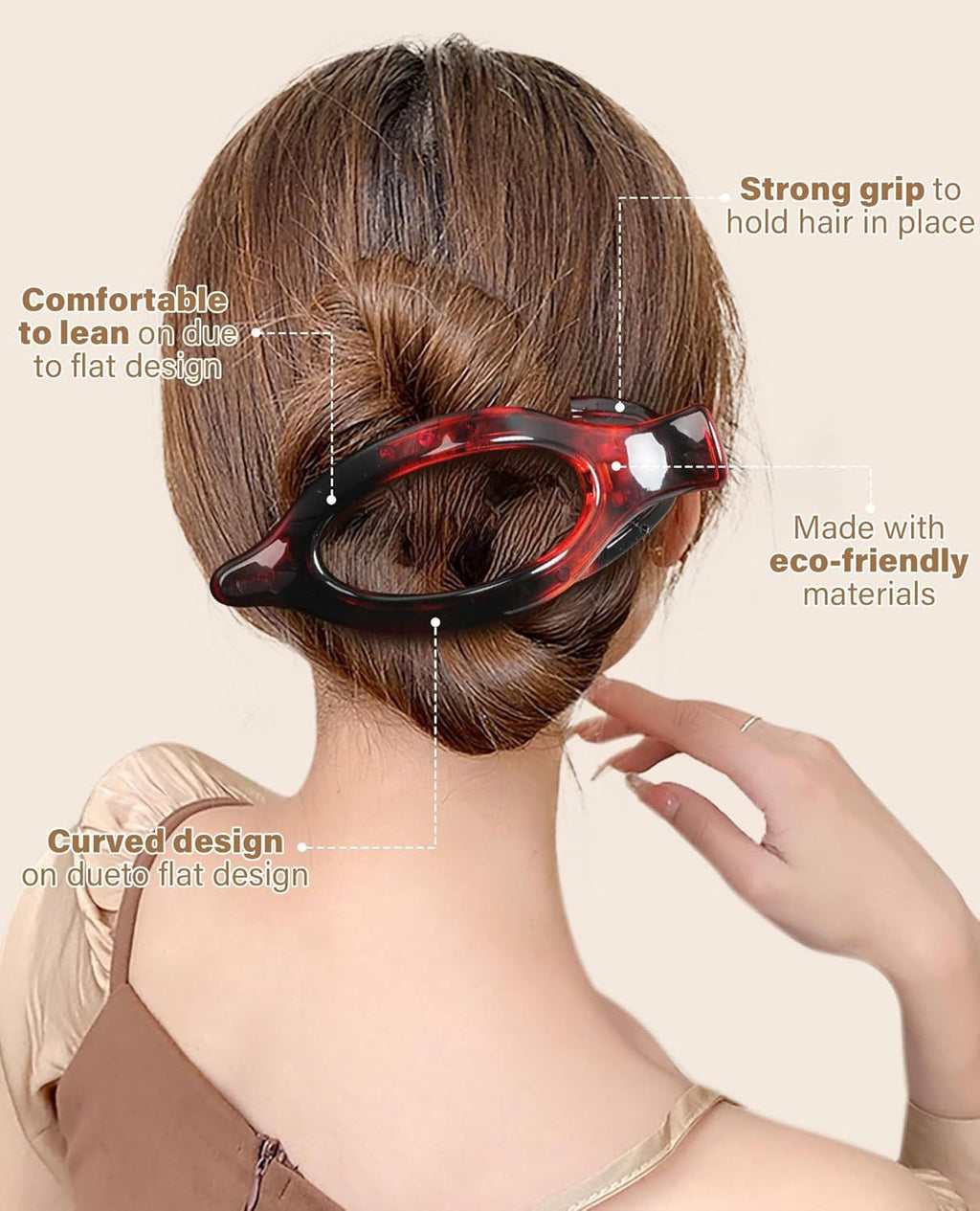 rench Concord Hair Clips - 6Pcs Side Slide Volume Clips or Women Girls, Strong Hold No Slip Grip, Thick or Thin Hair (Matte inish, L:4.6 IN, W:1.97IN)
