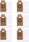 6 Pack Dust Bags or iHome AutoVac Nova Sel Empty Robot Vacuum Replacement Accessory Parts
