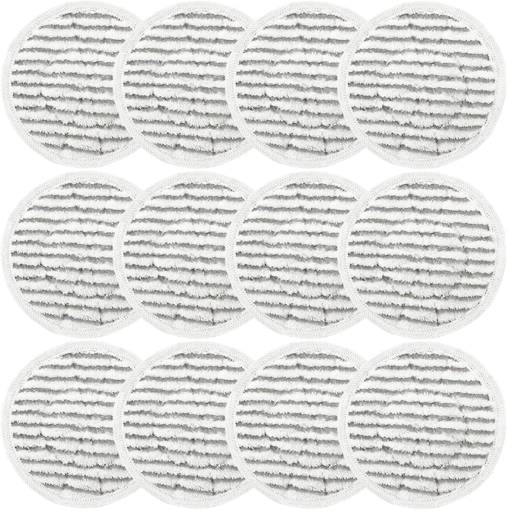 12 Pack Replacement Steam Mop Pads or Shark S8201 S7001 S8001 S7201 S7000AMZ S7000 S7005 S7020 S7001C Steam Mop, Steam & Scrub All-in-One Scrubbing and Sanitizing, Dirt Grip Scrub Washable Pad