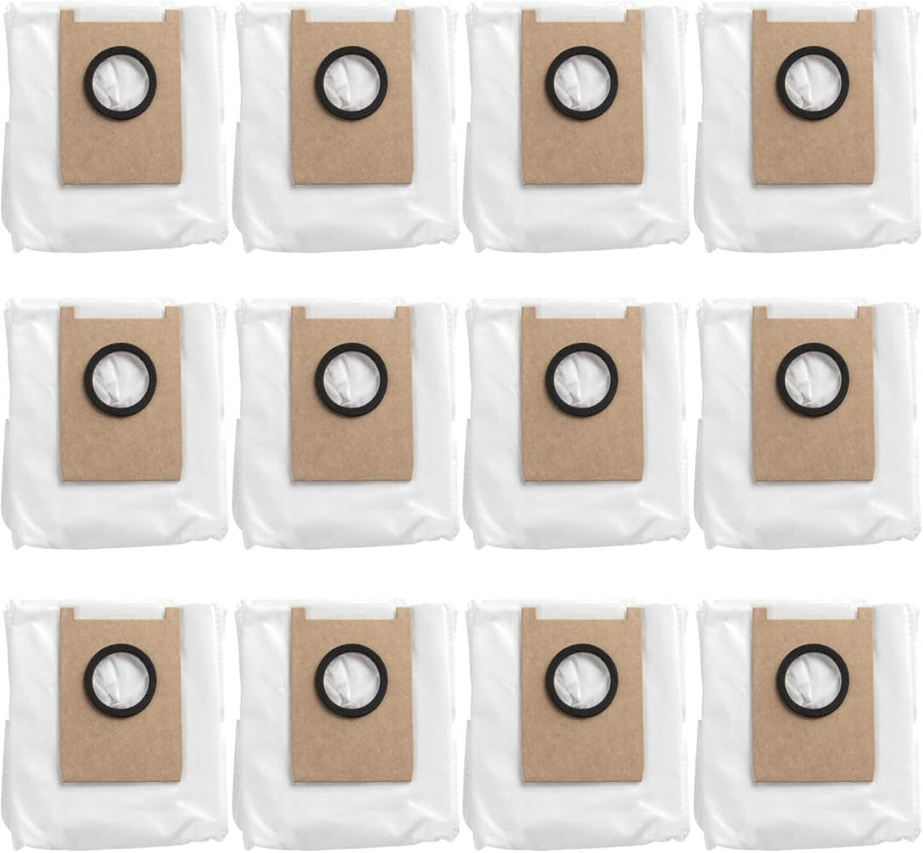 Replacement Dust Bags Compatible with euy E20, Robot Vacuum Parts Accessories Disposable Bags, 12-Pack.