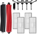 Replacement Parts Accessories Compatibale or  S8 Pro Ultra / S8 / S8+ Robotic Vacuum Cleaners Include: 1 Dual Roller Main Brush 4 Side Spin Brushes 4 Hepa ilter Attachments
