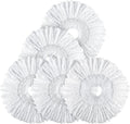 Spin Mop Replacement Head 5 Pack Magic Mop Reill or Hurricane 360° Systems, Microiber Spin Mop Head, Round Shape Standard Universal Size