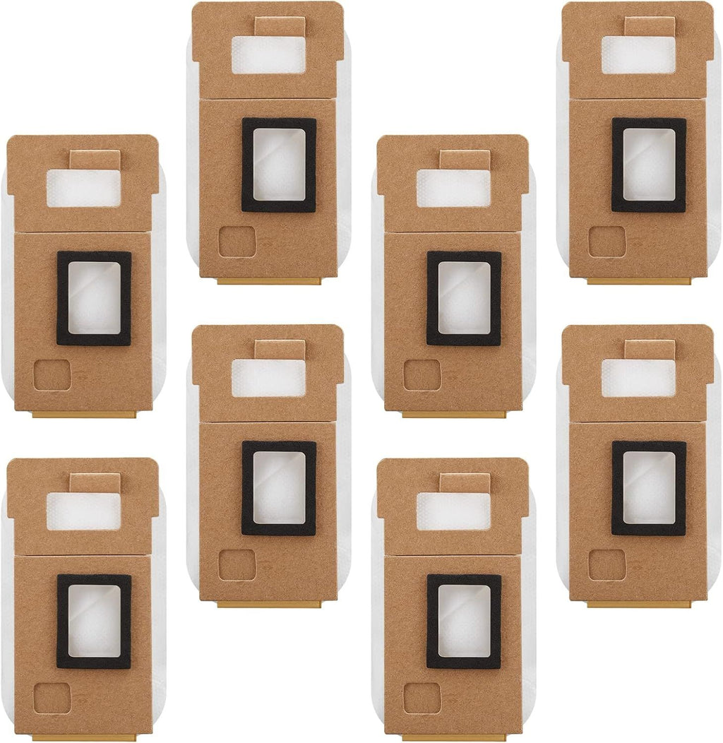 8 Pack Dust Bag or  S7 / S7+ Vacuum Cleaner Auto-Empty Dock, 3L Large Capacity Replacement Bag