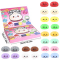 Fidget Squishy Stress Relief Toy 24-Pack - Mystery Dumpling Squishy Calendar Blind Box - Adult Decompression Squeeze Toy - Baozi 24pcs