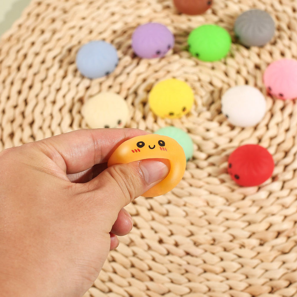 Fidget Squishy Stress Relief Toy - Mystery Dumpling Squishy Calendar Blind Box - Adult Decompression Squeeze Toy - GJ860