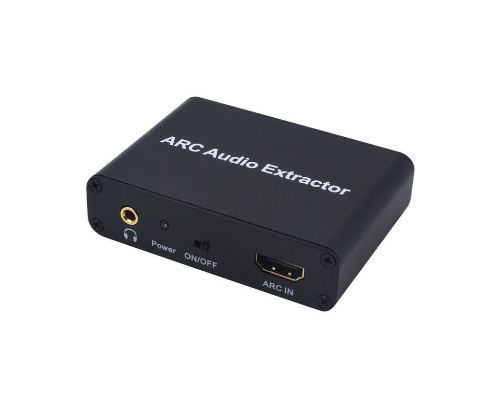 ARC to Audio Adapter Extractor HDMI-compatible Optical Fiber Coaxial 3.5mm Output Converter Black