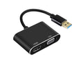 Super Speed USB 3.0 Type C DP to HDMI-compatible VGA Converter Adapter for Windows 10//8/7