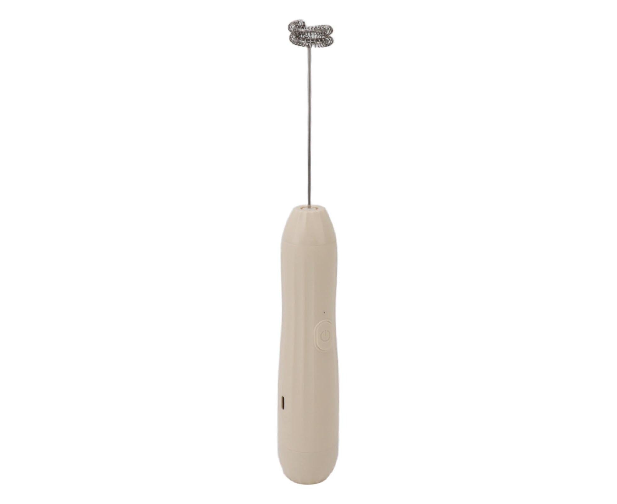 Khaki Rechargeable Milk Frother, Coffee Mixer for Lattes & Hot Chocolate